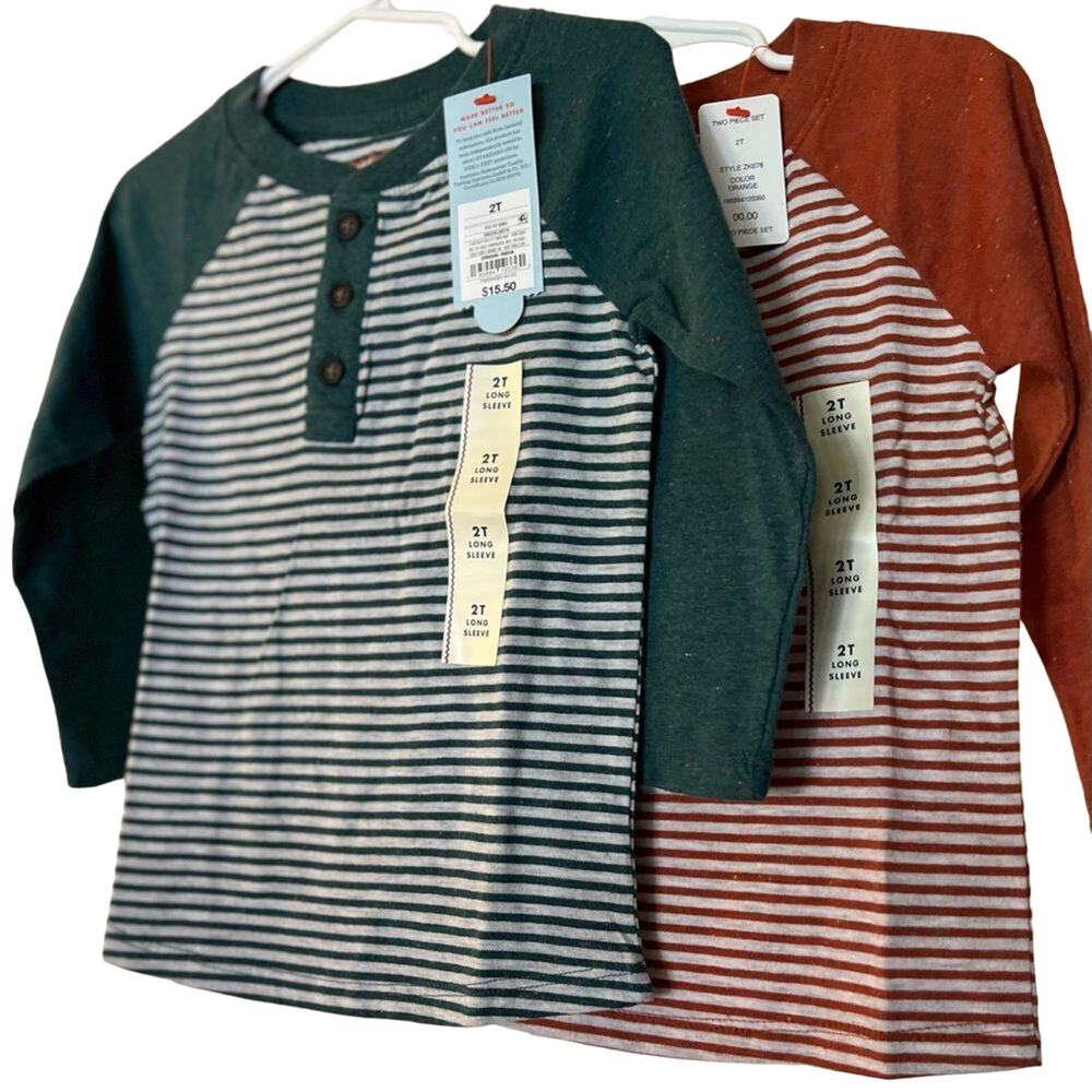 NWT Cat & Jack- SET OF 2- Baseball Tee- size 2T